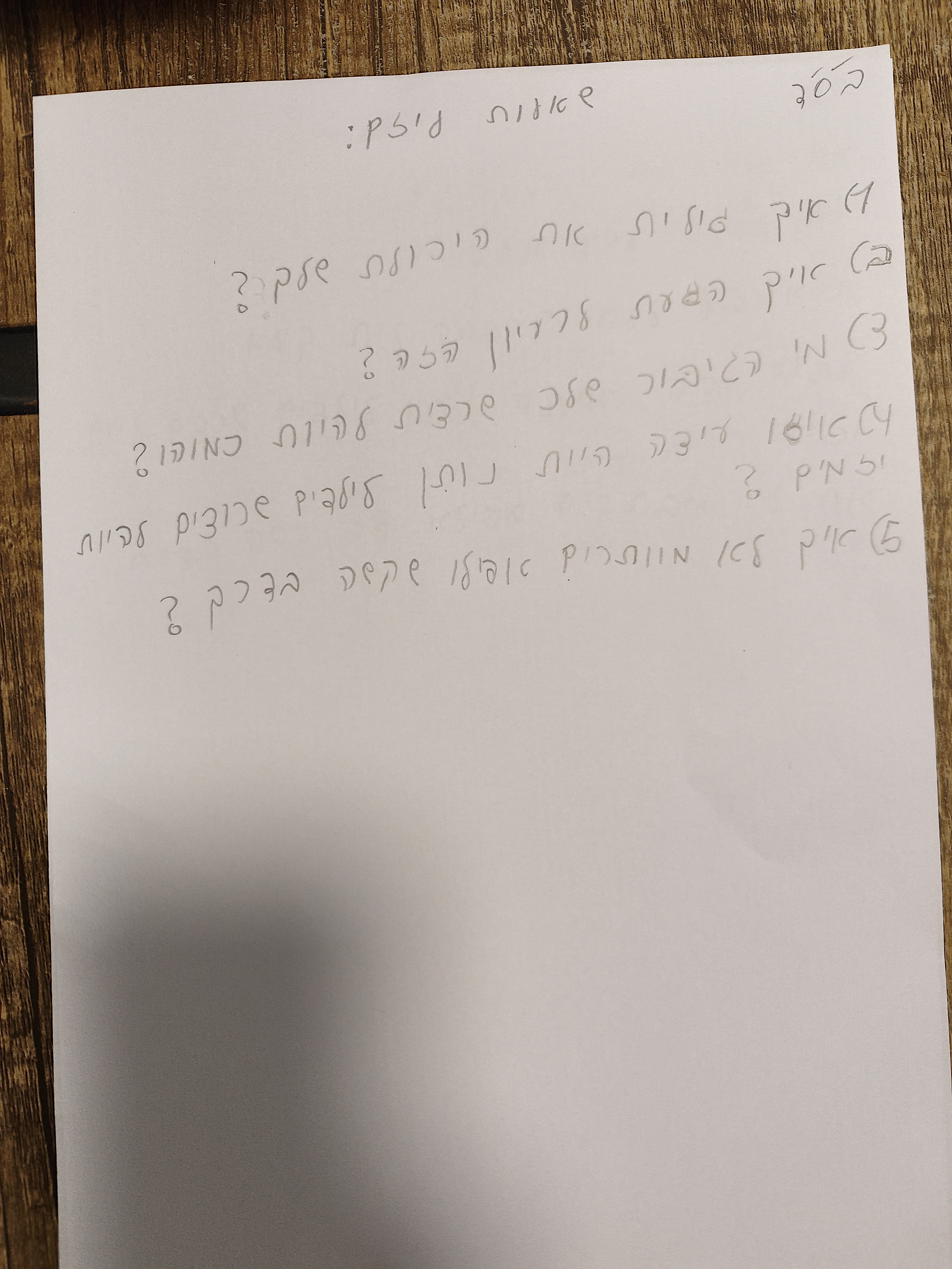 שאלות ליזם