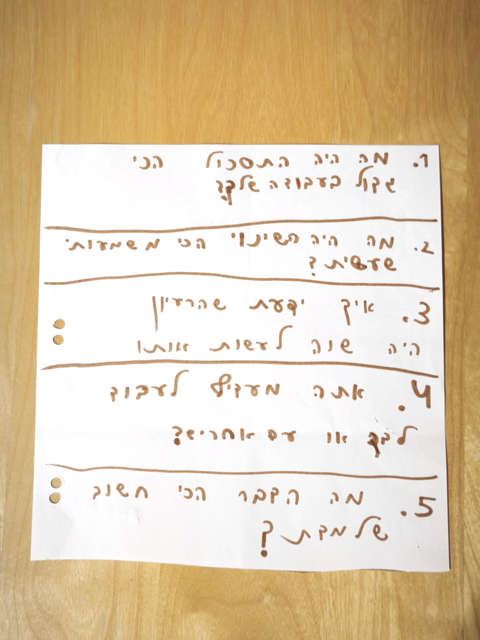 עוז גרינשפון - שאלות ליזם